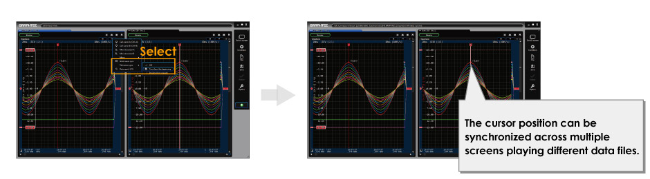 Cursor synchronization